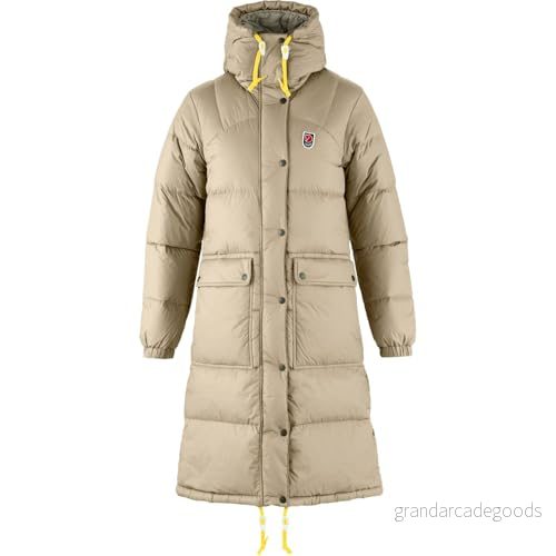 Fjällräven Expedition Long Down Parka W - Fossil - Medium 7323451111174