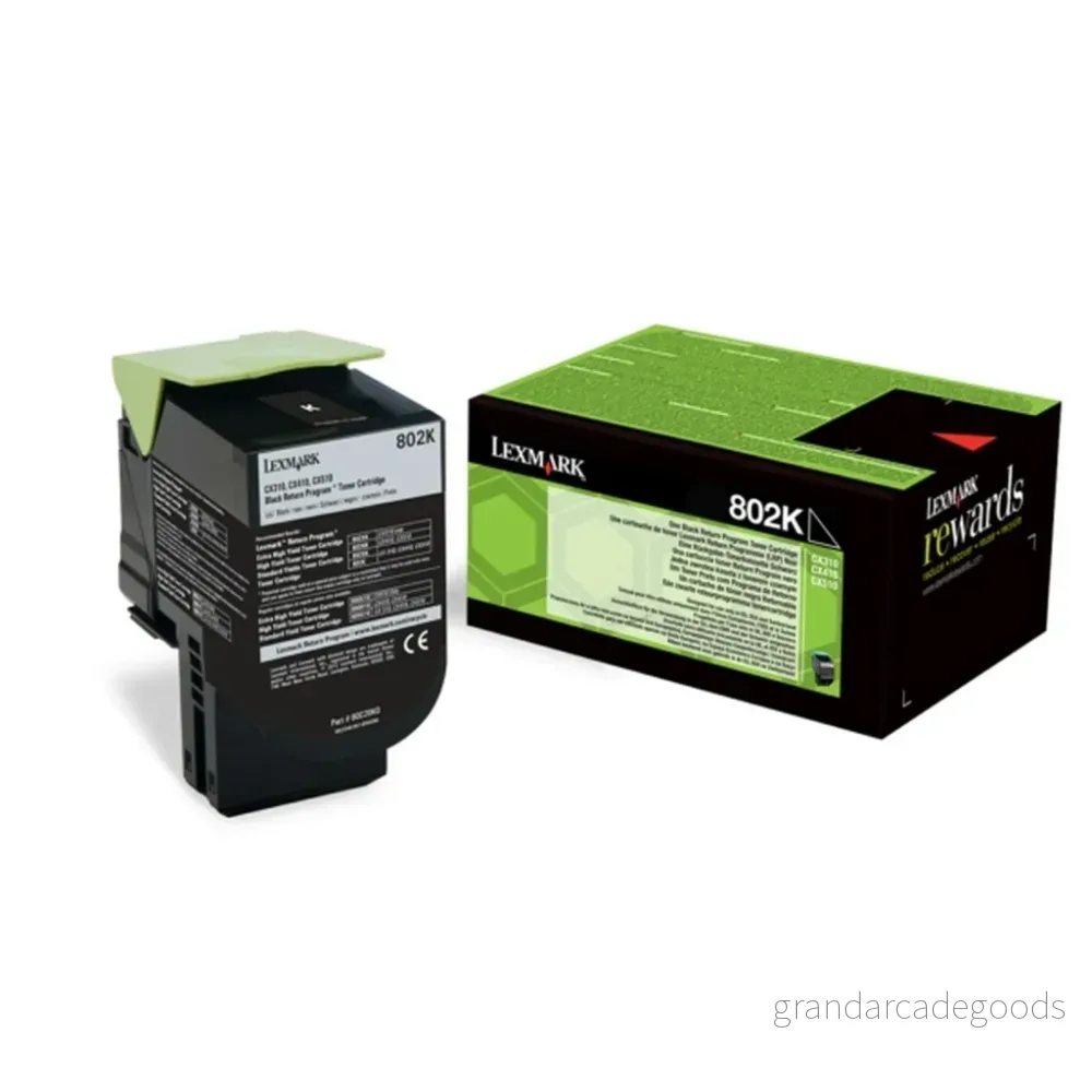 Lexmark 802K Tonerkassett Svart 734646476324