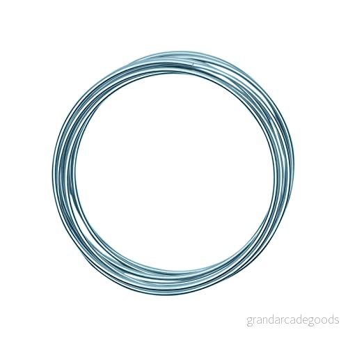 Vaessen Creative aluminiumtråd, isblå, 3 mm x m, pysseltråd, dekorativ tråd, smyckestråd och blomtråd 8716052157006