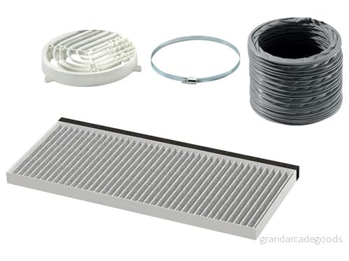 Bosch DWZ1IT1I4 tillbehör för köksdrag, Clean Air Standard cirkulationsset (4 delar), tillverkad i Tyskland 4242005284139
