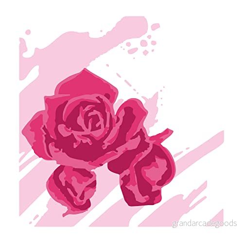 Skiktade stenciler 4PK akvarell rosor av Olivia Rose 630454270737