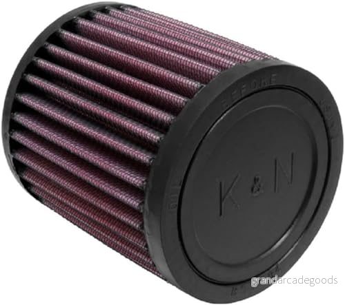 K&N universellt klämbart luftfilter: Hög prestanda, premium, tvättbar, utbytesmotorfilter: Flänsdiameter: 2,0625 tum, filterhöjd: 4 flänslängd: 0,625 form: rund, RU 0500 24844009616