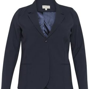 Kaffe Curve KCjia Casual Blazer, Midnight Navy, 46 kvinnors 5714352942769