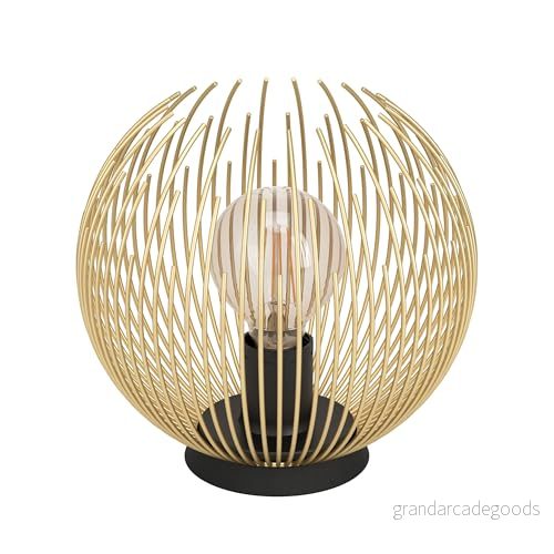 EGLO Venezuela Bordslampa – Rund metall svart och guld 9008606242801 EGLO Venezuela Bordslampa – Rund metall svart och guld 9008606242801