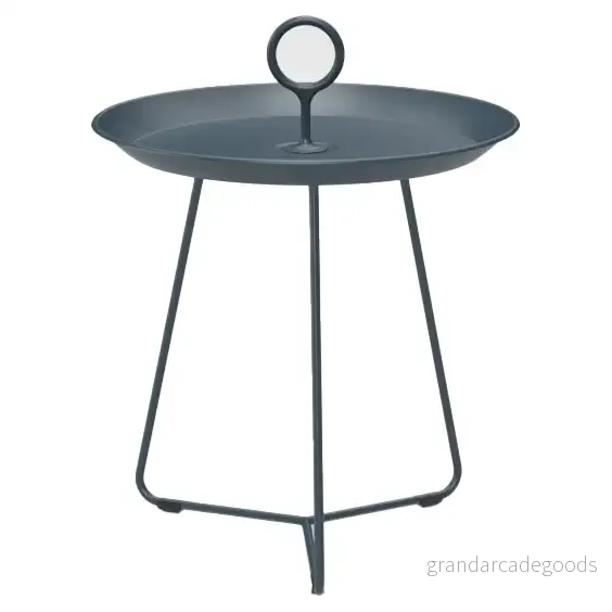 HOUE EYELET Tray Table Bricka bord Midnight Blue Ø45 H47 x Ø43,4 W43,4 cm 5714098023975 HOUE EYELET Tray Table Bricka bord Midnight Blue Ø45 H47 x Ø43,4 W43,4 cm 5714098023975