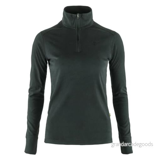 Fjallraven Skare Half Zip W Tröja, Kvinna, Svart, XL 7323450647209
