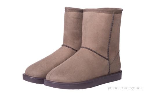 HKM 11126 Allvädersstövlar Davos, Mocka Utseende, Teddyfoder, Taupe, 33 4057052346125