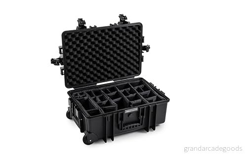 B&W utomhusfodral typ 6800 med vadderat avdelarsystem (RPD) svart originalet, Svart, Type 6800, avdelningssystem 4031541726599