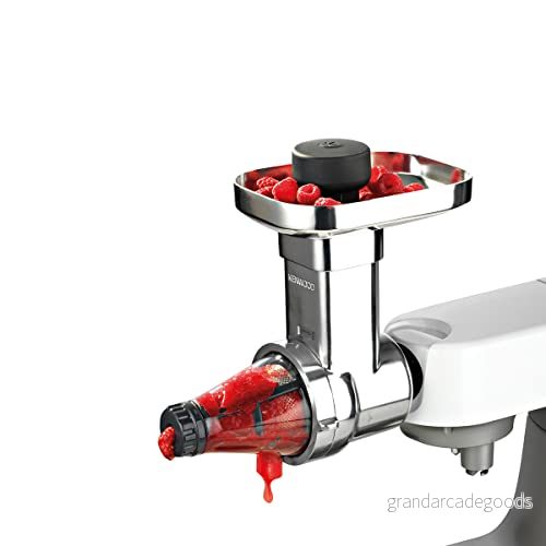 Kenwood Fruktpresstillbehör, Tillbehör för att Göra Hälsosamma Juicer och Puréer, Kompatibel med Chef XL Matberedare, Rostfritt Stål Plast, KAX644ME, Svart 5011423176956