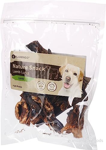 Flamingo godis hund naturlig fårlounge 200 g glutenfri hälsosamt mellanmål för hundar 5400585182804