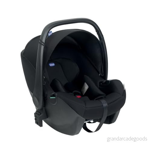 Chicco, Kory Essential i Size, Babybilstol 40 80 cm, lätt att installera med Isofix system och stödben, liggande, kompatibel Chicco barnvagnar, reducerare ingår, svart 8058664167272