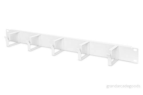 DIGITUS Kabelbytespanel 1U 5 styrfästen 44 x 60 mm 19 tum Nätverksskåp patchkabel grå 4016032266440