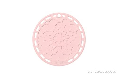 Le Creuset Fransk grytunderlägg, silikon, värmebeständig till 250C, Ø 20 cm, puderrosa 630870118323