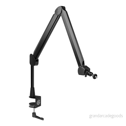 Elgato Wave Mic Arm förstklassig mikrofonarm för sändning, kabelkanaler, skrivbordsfäste, adapter 1/4 tumsgänga, fullt justerbar, perfekt till poddsändning, strömning, spel, hemarbete, inspelning 840006640028