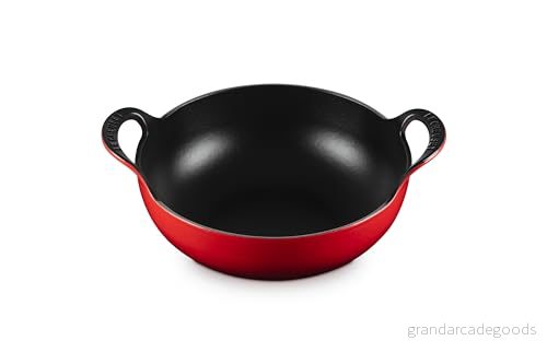 Le Creuset Wok / Balti Dish Cerise ø 24 cm 2.7 Liter enamelled non stick coating 24147246497