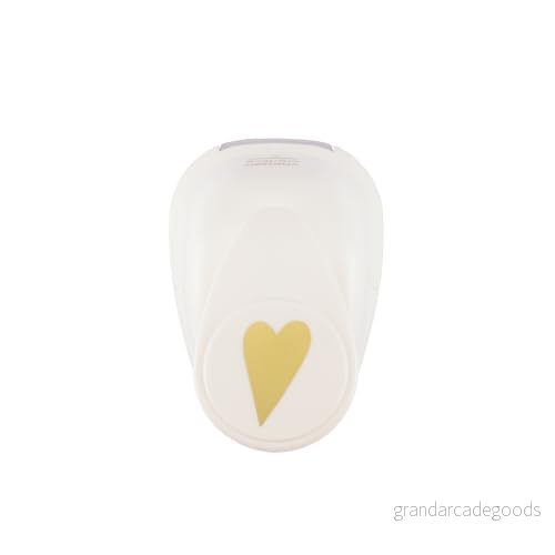 Vaessen Creative Craft Paper Punch Hjärta 2,3 x 1,5 cm Cirkelskärare för hantverk och korttillverkning 8716052096992