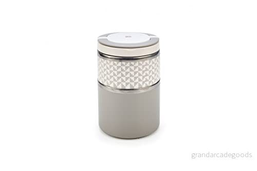 IRIS BARCELONA Lunch Box Dubbel, Termisk Inox stål, 2 fack, Isolerat lock och handtag, 900 ml Blå 8411398834313