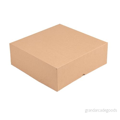 50 st Fönsterlösa bakverk 'Thepack' 240 G/M2 28X28X10 Cm Naturlig Nano Micro Vågig Kartong 8420499253527