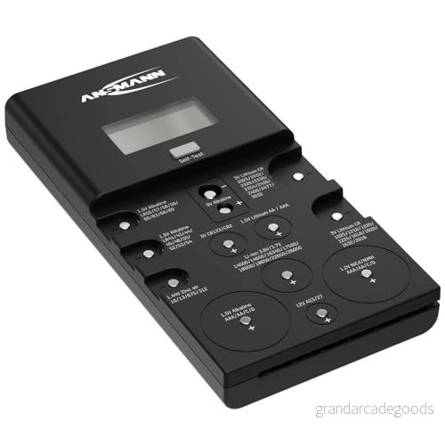 ANSMANN batteritestare för knappceller, litiumjonbatterier, digital, testanordning, universell mätare 4013674184866