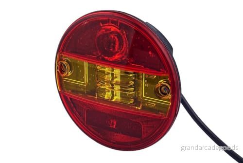 HELLA Baklykta LED 24V / 12V inbyggnad/skruvad ECE/ADR/GGVS Lyktglasfärg: röd/gul Kabellängd: 500mm Vänster/Höger Antal: 1 2SD 344 100 001 6416386915236