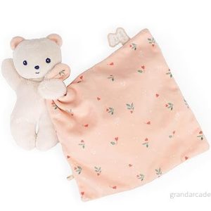KALOO Carré Douceur björn gosefilt kärlekshandduk mjuk leksak duk 18 x cm rosa mjuka, miljövänliga material FSC presentförpackning från födseln, K972005 4894173100058 KALOO Carré Douceur björn gosefilt kärlekshandduk mjuk leksak duk 18 x cm rosa mjuka, miljövänliga material FSC presentförpackning från födseln, K972005 4894173100058