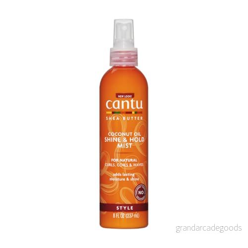 Cantu Sheasmör för naturligt hår kokos mjölk glans & Hold Mist 237 ml 817513010064