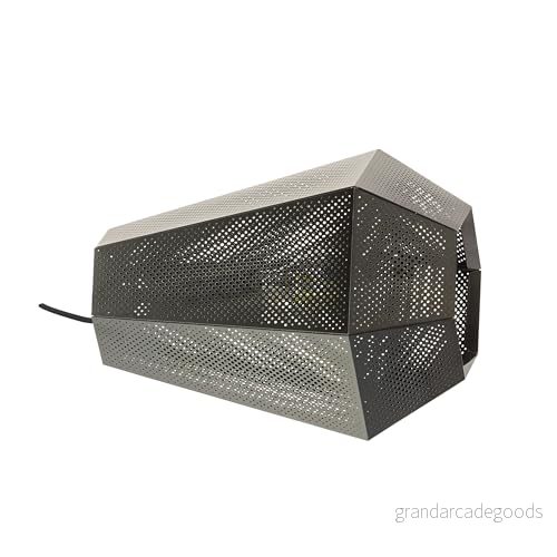 Eglo bord Chiavica, 1 glödlampa industriell, vintage, sängbord av stål, vardagsrum i nickelsvart, lampa med strömbrytare, E27 sockel 9002759432256
