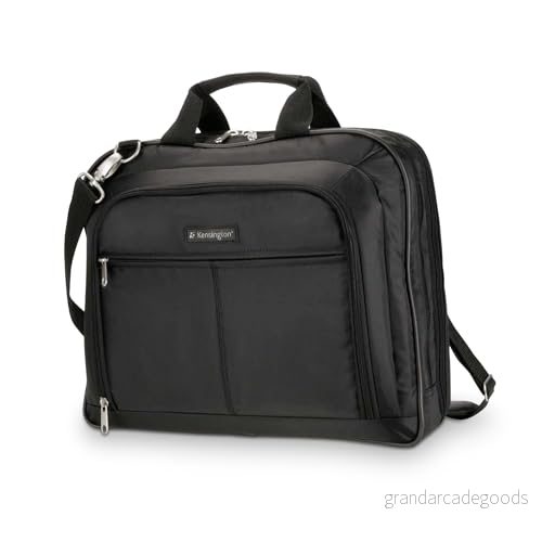 Kensington laptopväska 15,6 tum Simply Portable SP40 Classic, bärbar väska för bärbara datorer och surfplattor, med bärhandtag axelrem män kvinnor, svart, K62563EU 85896625636
