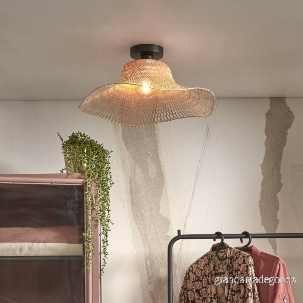 GOOD & MOJO Ibiza taklampa Ø 50cm naturlig 8716248090179
