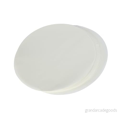 KitchenCraft silikonbakplåtspapper, rund, 100 bakplåtspapper, bakpapper med silikonbeläggning, lämpligt för tårtor/tårtformar och bakplåtar, 20 cm 5028250746009