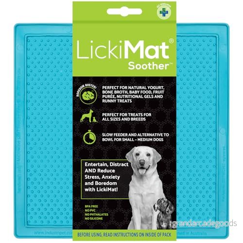 Hundskål Lickimat Soother 20x20 cm Ljusblå 9349785000647