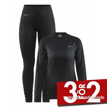 Craft Core Dry Baselayer Set W - Dam Svart 7318573430609