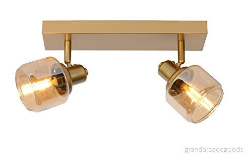 Lucide Takspotlight Björn, 2 lampor, guld/mässing 5411212771223