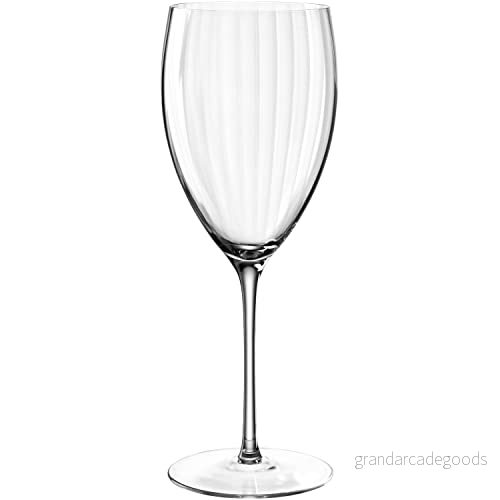 Leonardo Poesia vitvinsglas set om 6, diskmaskinssäkert vinglas, höjd 23 cm, 450 ml, 069164 4045037691643