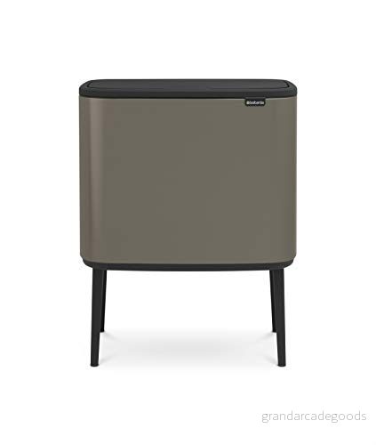 Brabantia Bo Touch Bin, Platinum, 3 innerhinkar (3 x 11L) 8710755316043