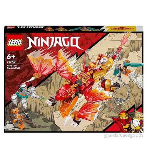 LEGO 71762 NINJAGO Kais Elddrake EVO, Set med Ormkrigarna Kobra och Boa, Leksak för Barn 6+ År, Samlingsbar Courage Mission Banner 5702017117249