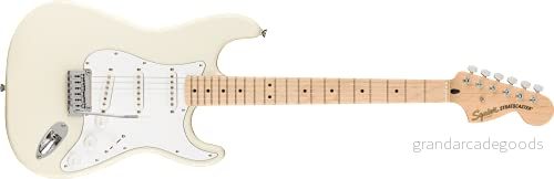 Fender Squier - Affinity Series Stratocaster olympisk vit med greppbräda i lönn 885978722488