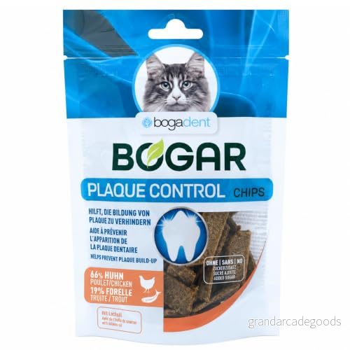Bogadent Dental Enzyme Chips med fisksmak för katt, 50 g, (1 pack) 7640118832396
