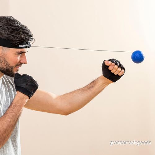 InnovaGoods® Tränings och reflexbollset "Balxing", förbättrar koordination smidighet, kompakt lätt design, perfekt för sport. 8435527821685