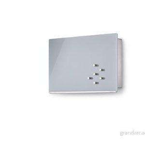 blomus Nyckelbox/magnetkort i glas, metall, grå, H 20 cm, B 30 L 5 cm 4008832653650 blomus Nyckelbox/magnetkort i glas, metall, grå, H 20 cm, B 30 L 5 cm 4008832653650