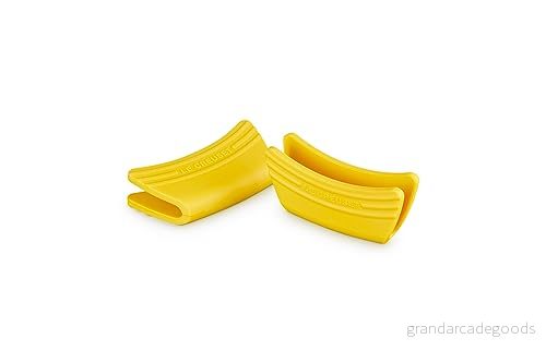 Le Creuset Sidohandtag, set med 2, silikon, anpassningsbar, värmebeständig till 250C, Nectar, 42813006720000 630870313032