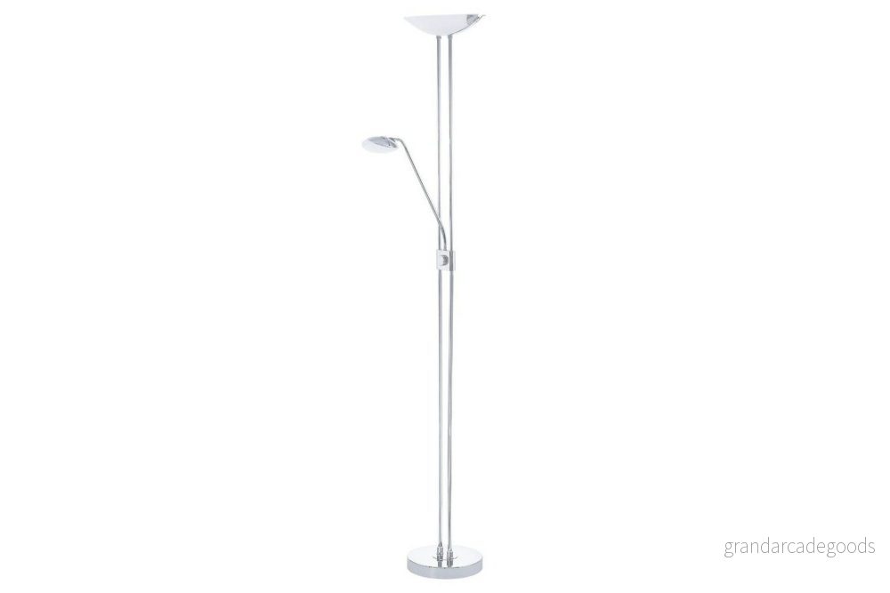 Eglo Baya LED Golvlampa Krom Vit 93875 9002759938758