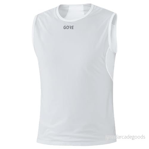 GORE WEAR M WINDSTOPPER Base Layer ärmlös tröja, herr, Ljusgrå/Vit, XL, 100025 4017912002660