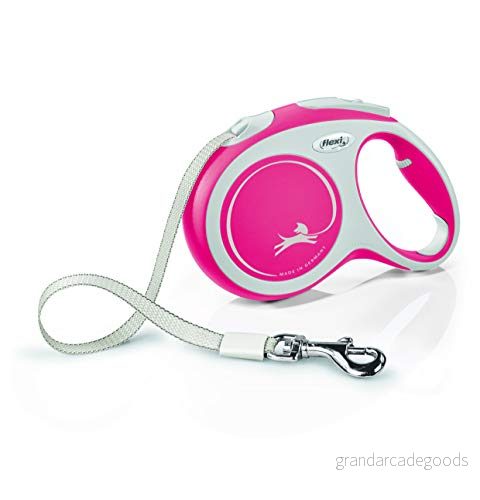 Flexi New Comfort L Tape 5 m, Hund, Flexibelt hundkoppel, Röd, Tejp, 60 kg, Monotone 4000498043707