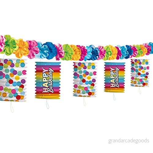 Folat Lykta Garland Rainbow Bday 3,6 meter 8714572658294