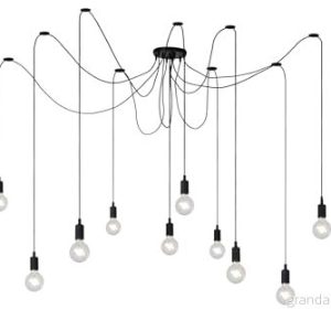 Lucide Hänglampa, Silikon, E27, 50 W, Svart 5411212082718 Lucide Hänglampa, Silikon, E27, 50 W, Svart 5411212082718