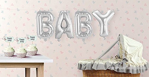 Folat Silverfolie ballonger Set BABY 8714572292818