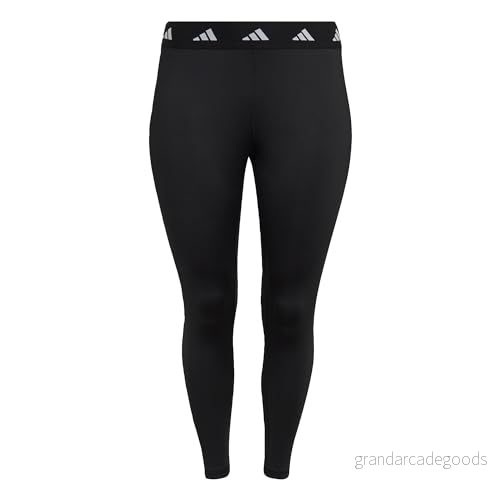 adidas Kvinnor Techfit 7/8 Leggings (Plus Size), Black, XL Plus 4065429792390