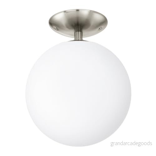 EGLO RONDO, 1 lampor, E27, IP20, Nickel, Vit 9002759915896