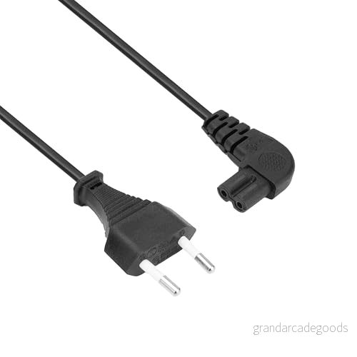 ACT C7 kabel 1 m, euro strömkabel typ C eurokontakt vinkad till uttag, liten PS4/PS5, TV, skrivare AK5420 8716065467550